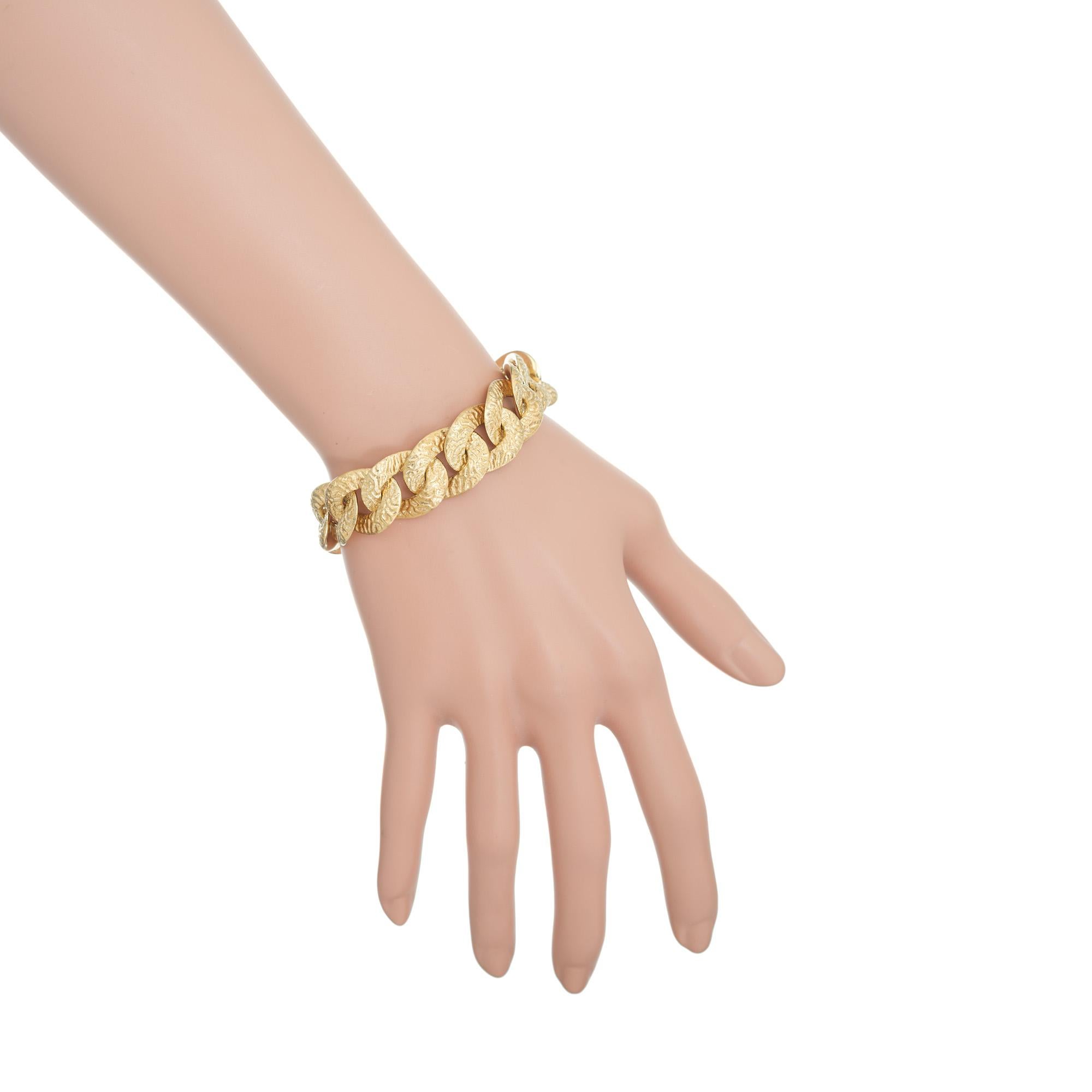 Gelbgold Wendbares italienisches Gliederarmband 1
