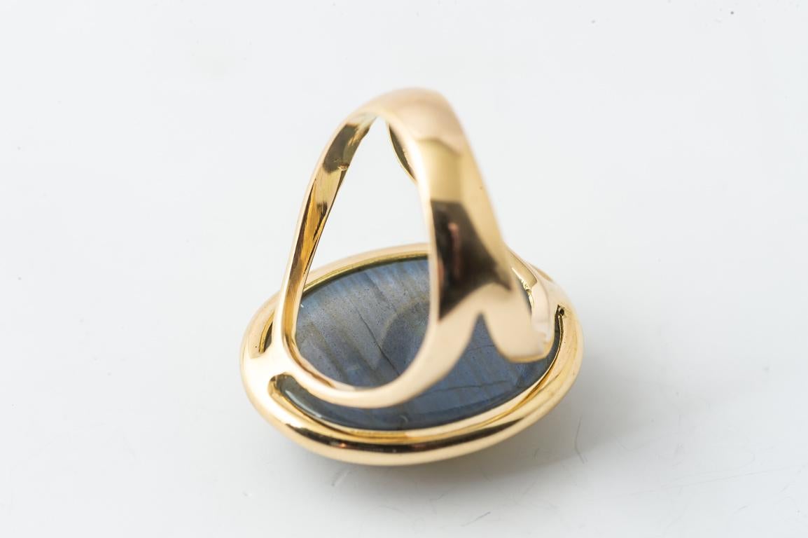 labradorite gold ring