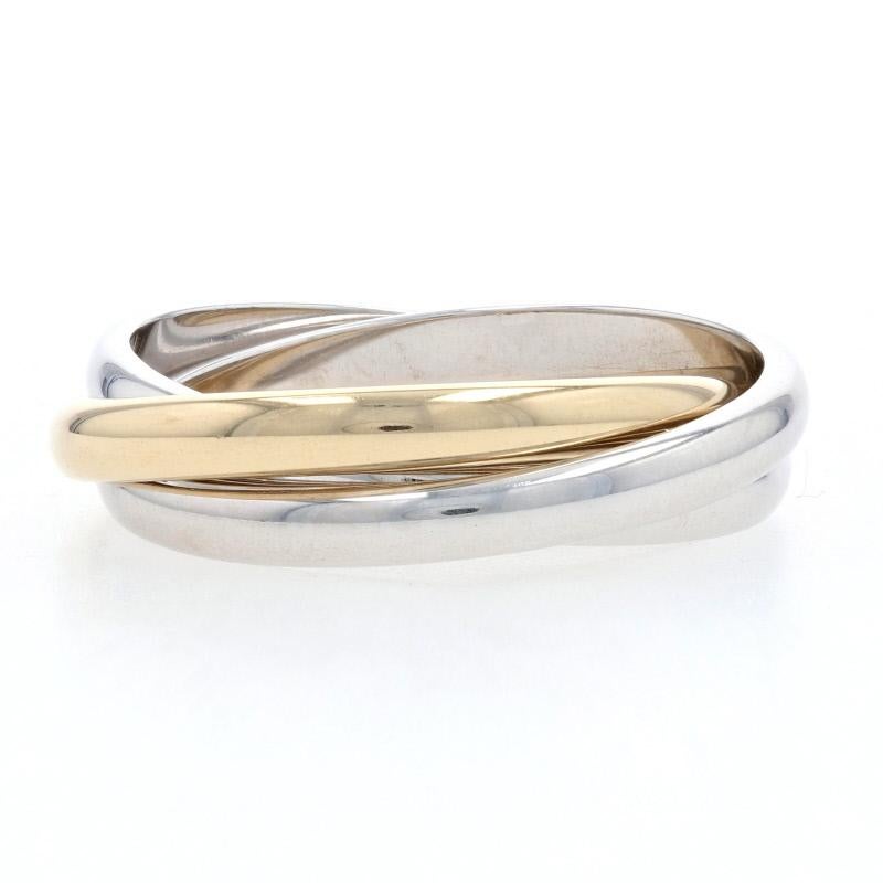 Yellow Gold Rolling Ring, 18k Women's Band 4