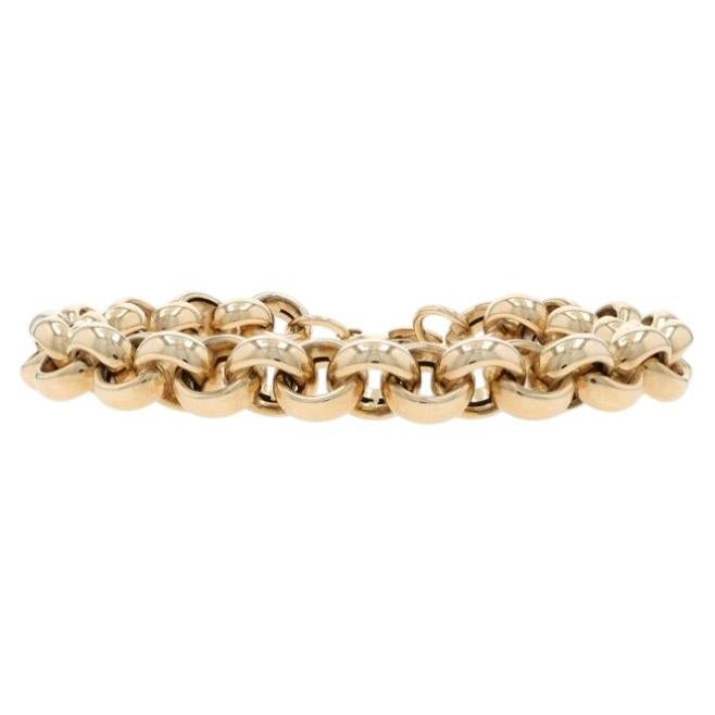 Bracciale a catena Rolo in oro giallo 7 3/4" - 14k