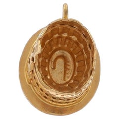 Yellow Gold Roman Colosseum Charm - 18k Flavian Amphitheatre Travel Rome, Italy