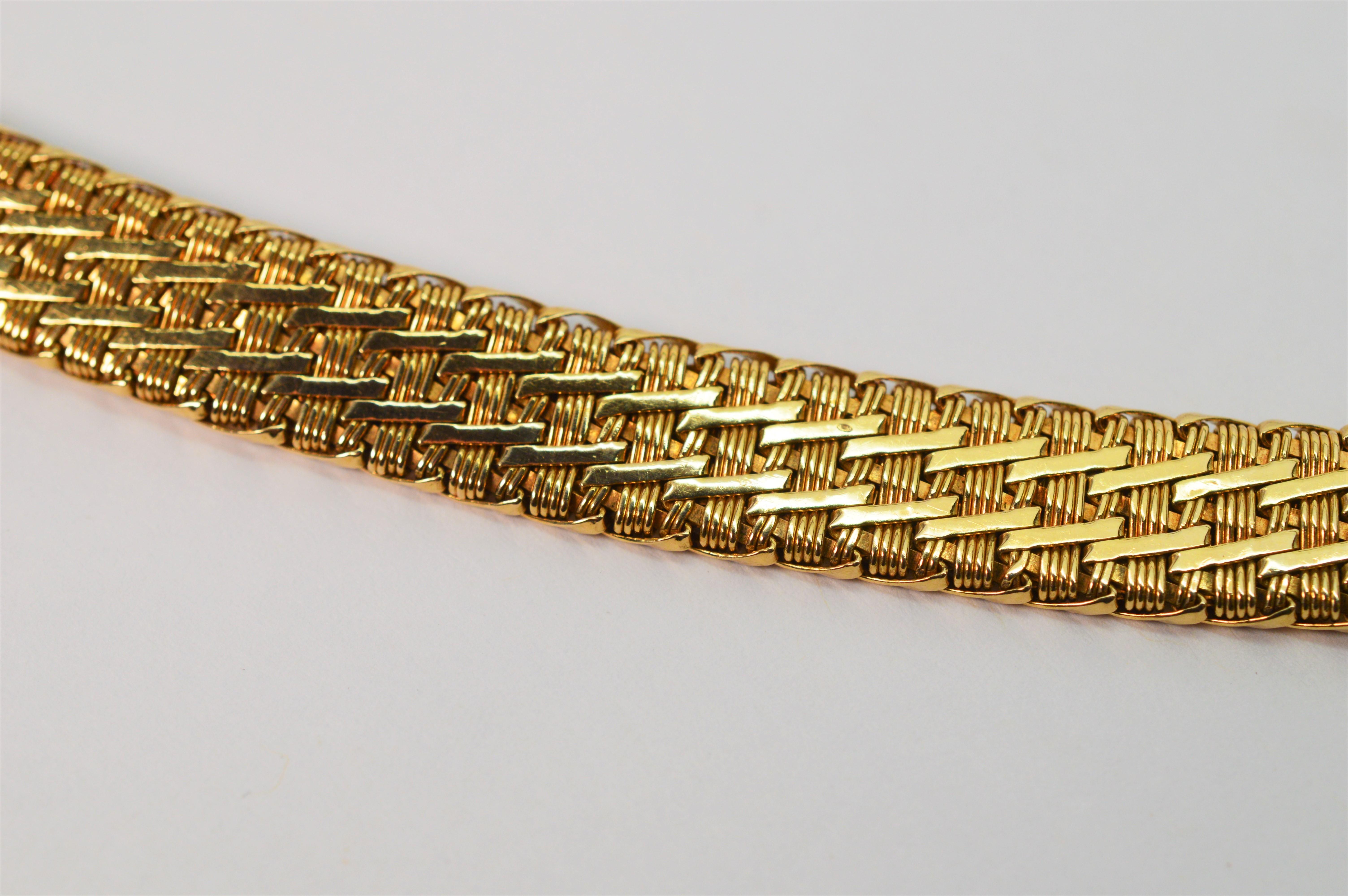 Gelbgold Seil Schleife Krawatte Choker Halskette mit Diamant Weißgold Akzente Damen im Angebot
