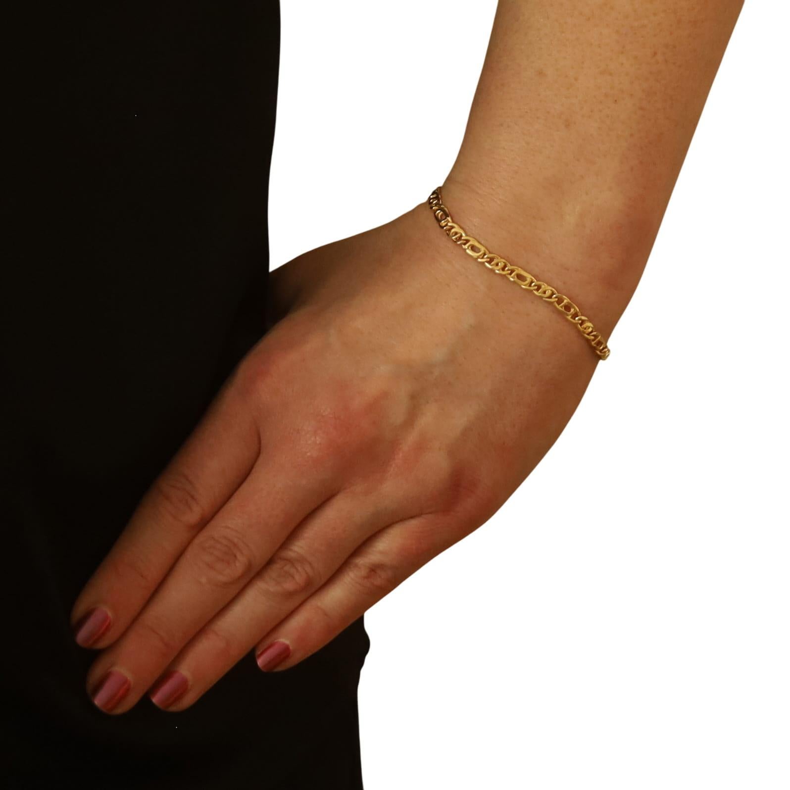 Bracciale a catena in oro giallo 7