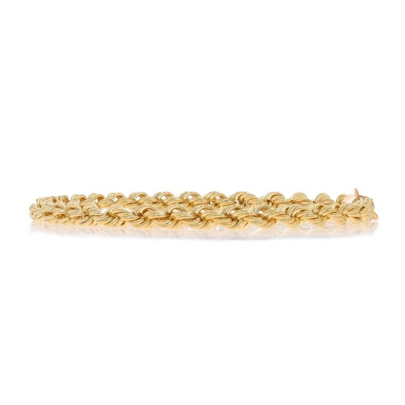 Bracelet chaîne en or jaune 7