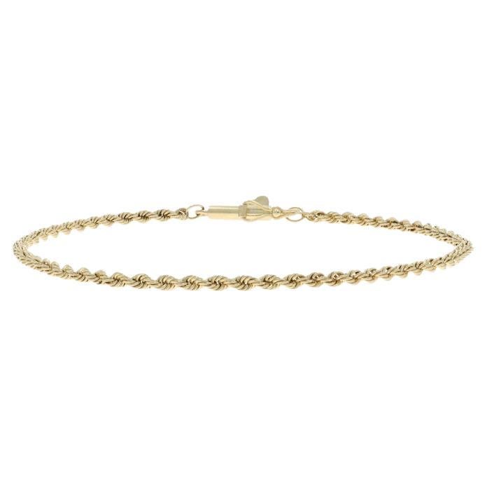 Bracciale a catena in oro giallo 7" 14k