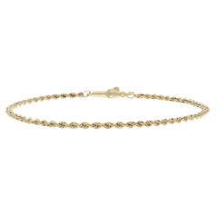 Bracciale a catena in oro giallo 7" 14k