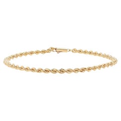 Bracelet chaîne en or jaune 8 1/4" - 14k