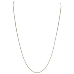 Yellow Gold Rope Chain Necklace, 14k