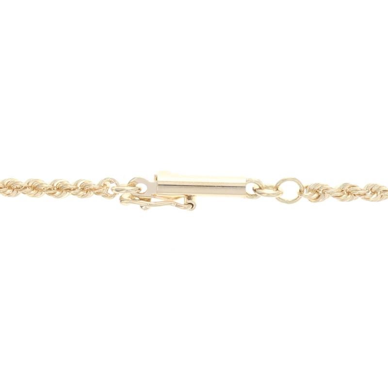 Women's Yellow Gold Rope Chain Necklace, 14k