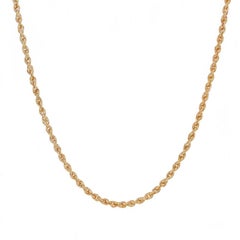 Collier à chaîne en or jaune 18" - 14k
