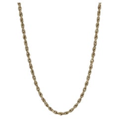 Yellow Gold Rope Chain Necklace 20 1/4" - 10k