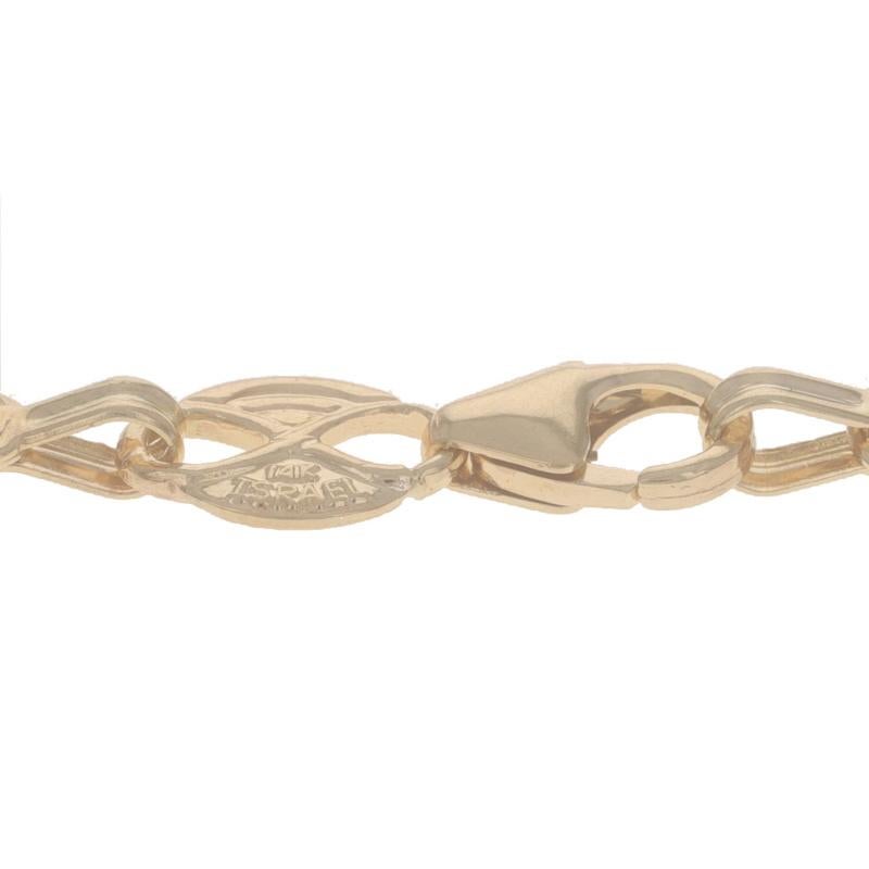 Yellow Gold Rope Chain Necklace 24