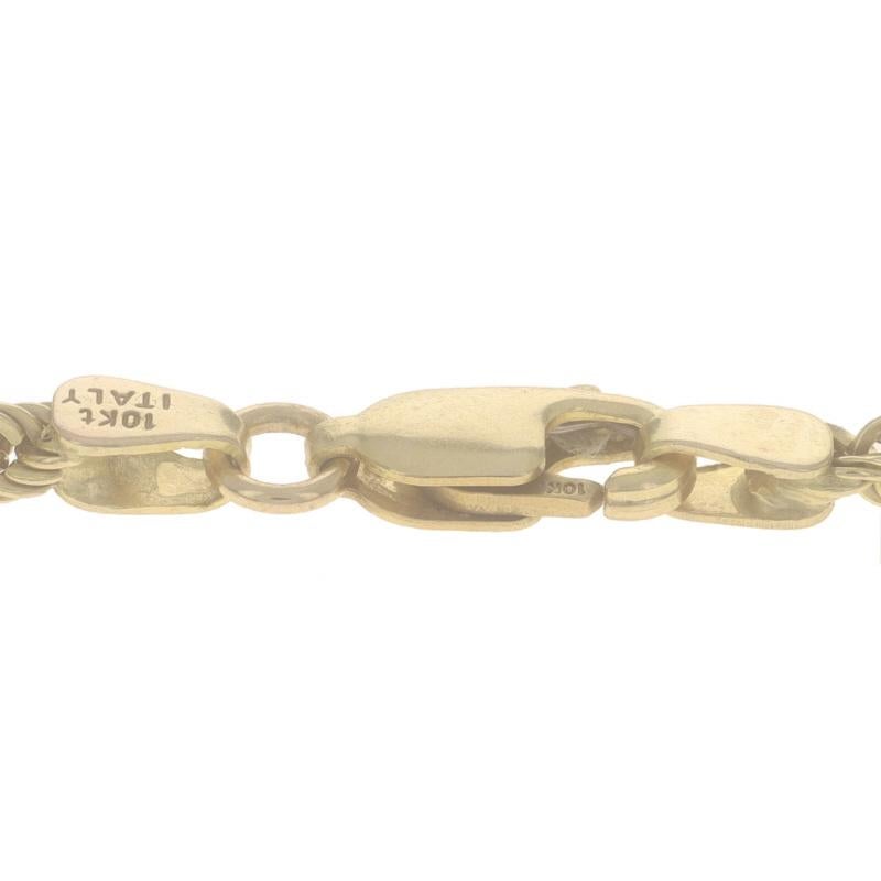 Yellow Gold Rope Chain Necklace 24 3/4
