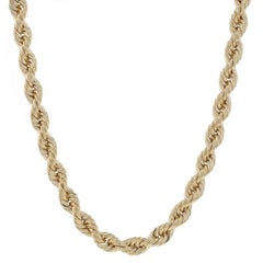 Collana a catena in oro giallo da 30" - 14k