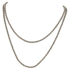 Collier à chaîne torsadée fantaisie Rope & Prince de Galles 30" - 14k