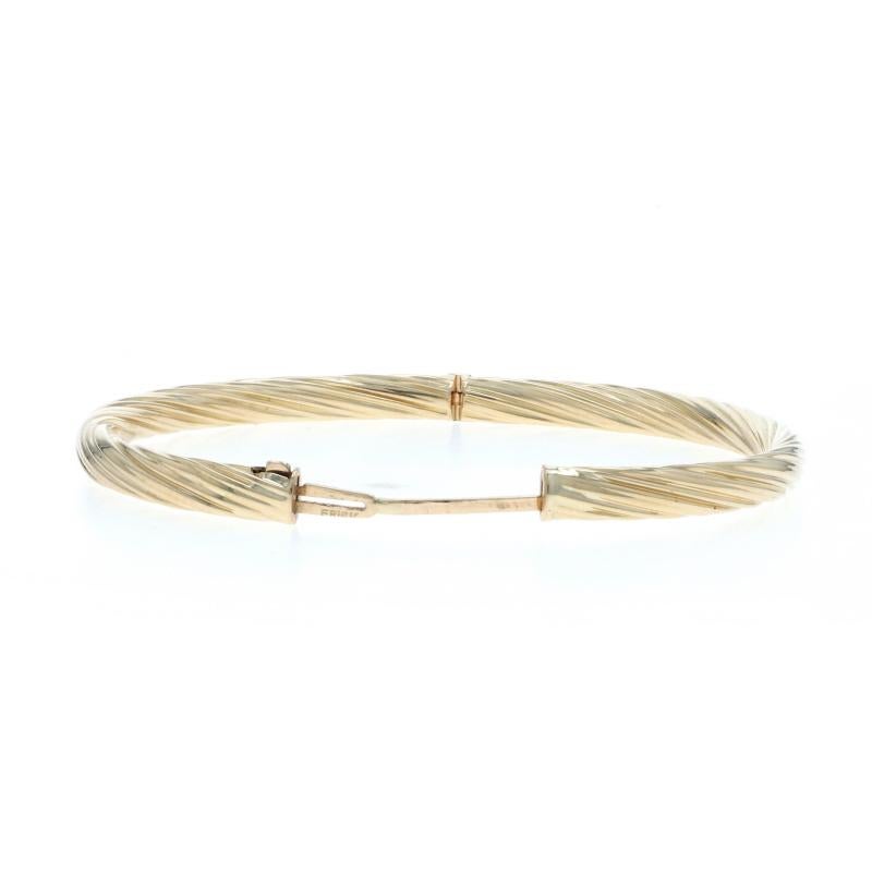 Bracciale a spirale in oro giallo 6 3/4