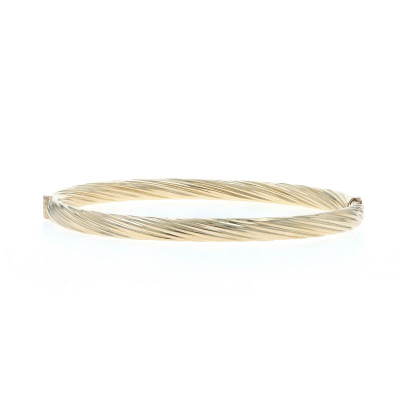 Bracciale a spirale in oro giallo 6 3/4" 14k