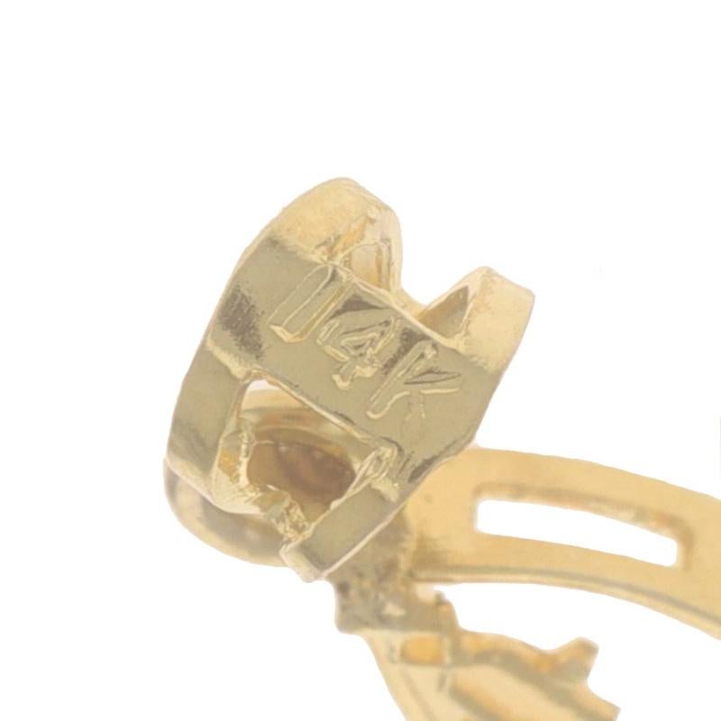 De las mujeres Colgante de oro amarillo Rubí Art Decó Lavaliere 14k Octágono redondo en venta