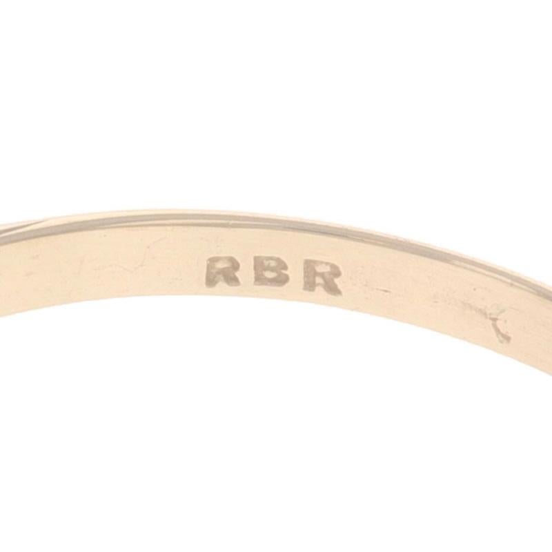 Gelbgold Rubin Art Deco Solitär Ring 14k Rund 1,05ct Verlobung im Angebot 1