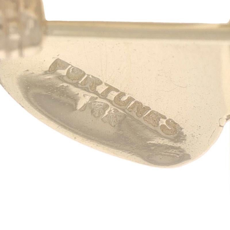Broche papillon en or jaune - 14k Round .16ctw Nature Spring Pin Pour femmes en vente