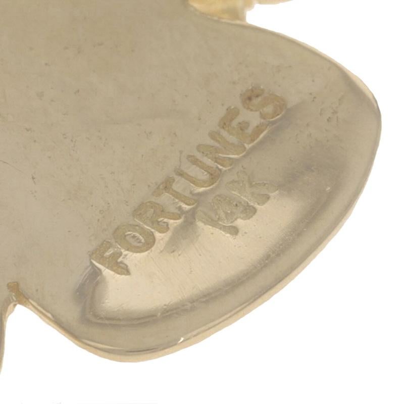 Donna Spilla a farfalla in oro giallo con rubino - 14k Round Brilliante .20ctw Nature in vendita