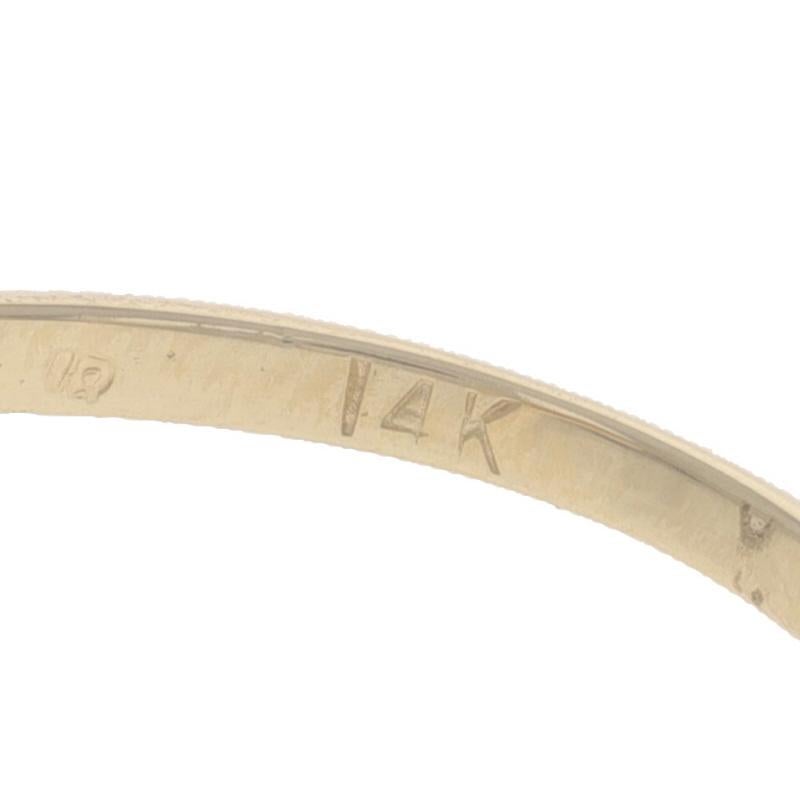 Anello bypass con diamante e rubino in oro giallo - 14k Ovale 0,43ctw in vendita 2