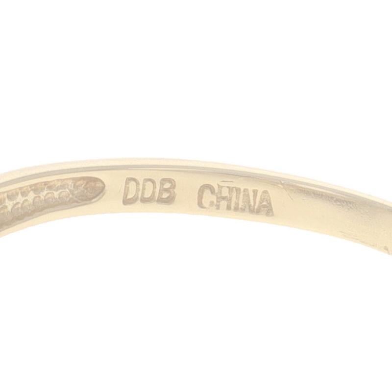 Gelbgold Rubin Diamant Bypass Ring - 14k Oval 1,16ctw im Angebot 2