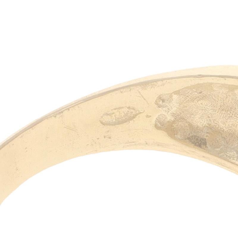 Anello a strisce in oro giallo con diamanti a grappolo e cocktail a cupola 14k Rd 1,80ctw in vendita 2