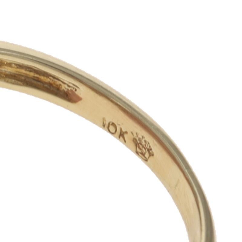 Anello Cocktail in oro giallo con diamanti e rubini - 10k Marquise 2.72ctw in vendita 2