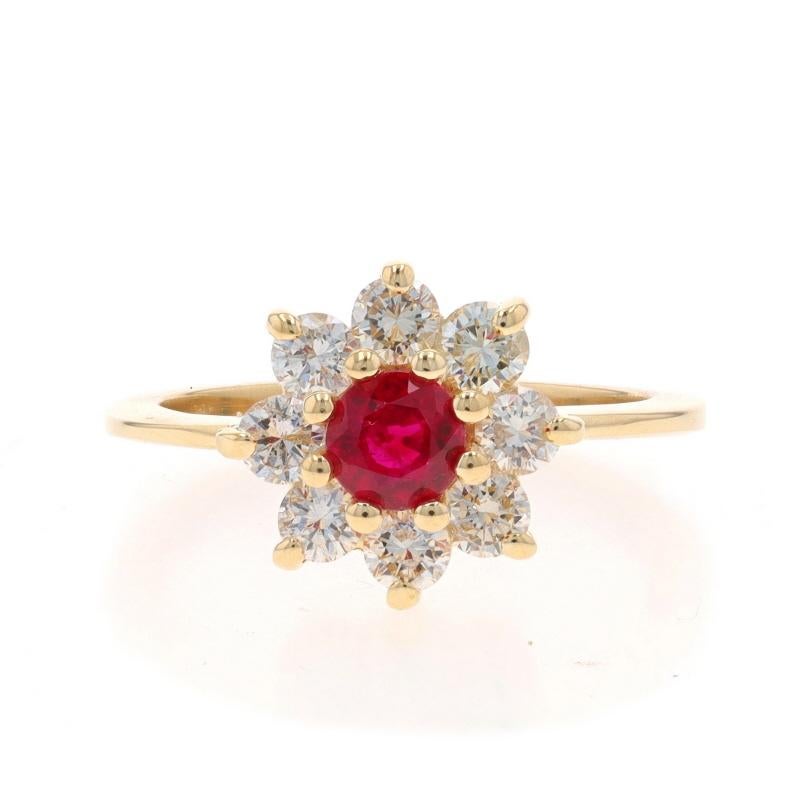 Taglia: 6 3/4
Tariffe per le taglie: Aumento di 3 taglie per $60 o diminuzione di 2 taglie per $40

Contenuto del metallo: Oro giallo 14k

Informazioni su A. Stone
Rubino naturale
Trattamento: Riscaldamento
Carati: .55ct
Taglio: Rotondo
Colore: