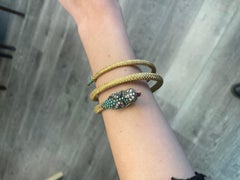 Yellow Gold, Ruby, Diamond, & Turquoise Bangle Bangle Bracelet