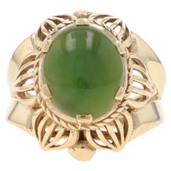 Gelbgold Rubin-Diamant-Vintage-Ring - 14k Roud .42ctw Ineinander verschlungenes Seilbertes Seil