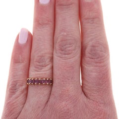 Yellow Gold Ruby Eight-Stone Band - 14k Square 1.12ctw Ring