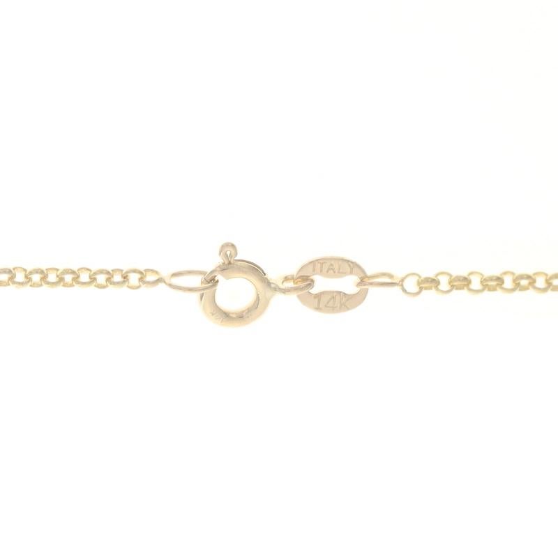 Women's Yellow Gold Ruby Infinity Station Lariat Drop Necklace 17 1/4