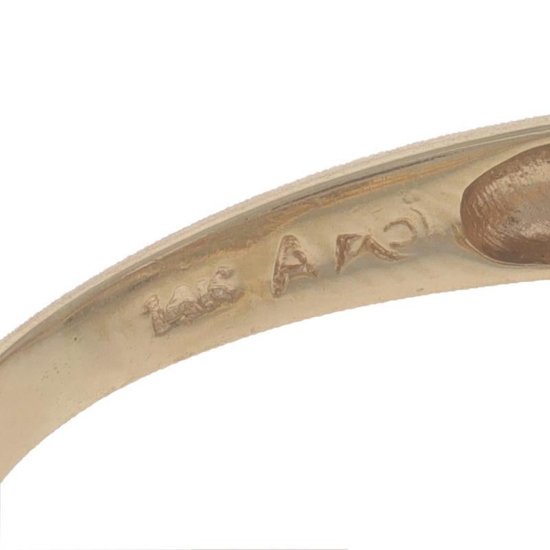Or jaune Rubis Saphir Emeraude Nœud Cocktail Bague Bypass - 14k .76ctw en vente 2