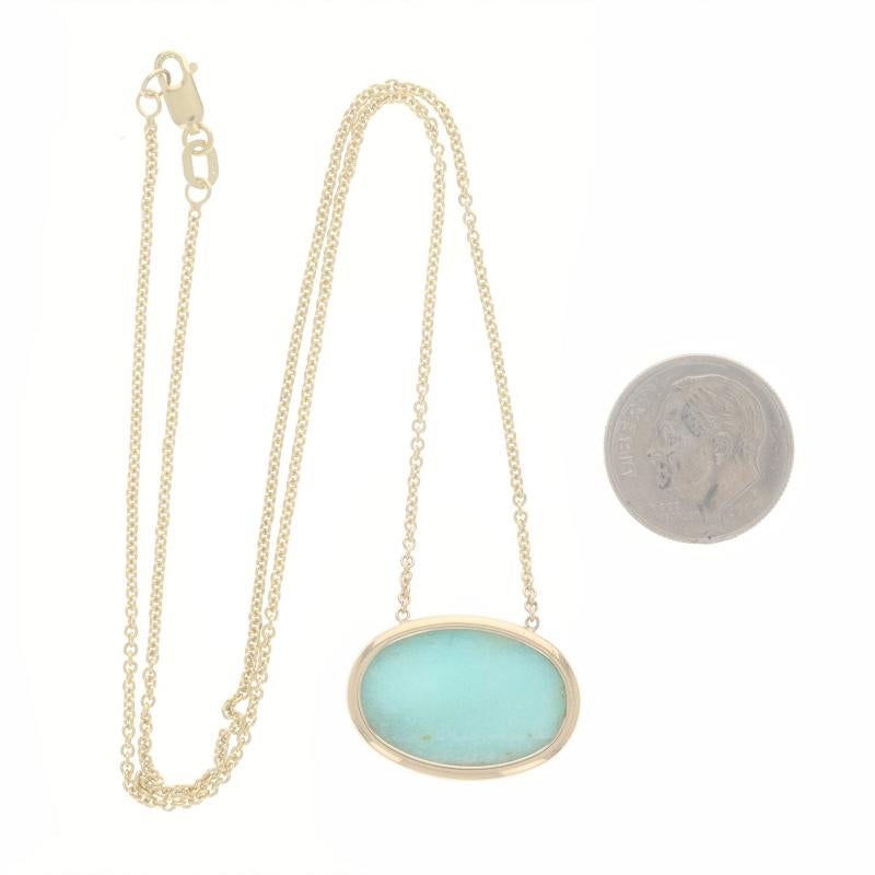 Yellow Gold Rutilated Quartz Amazonite Pendant Necklace 16 1/2