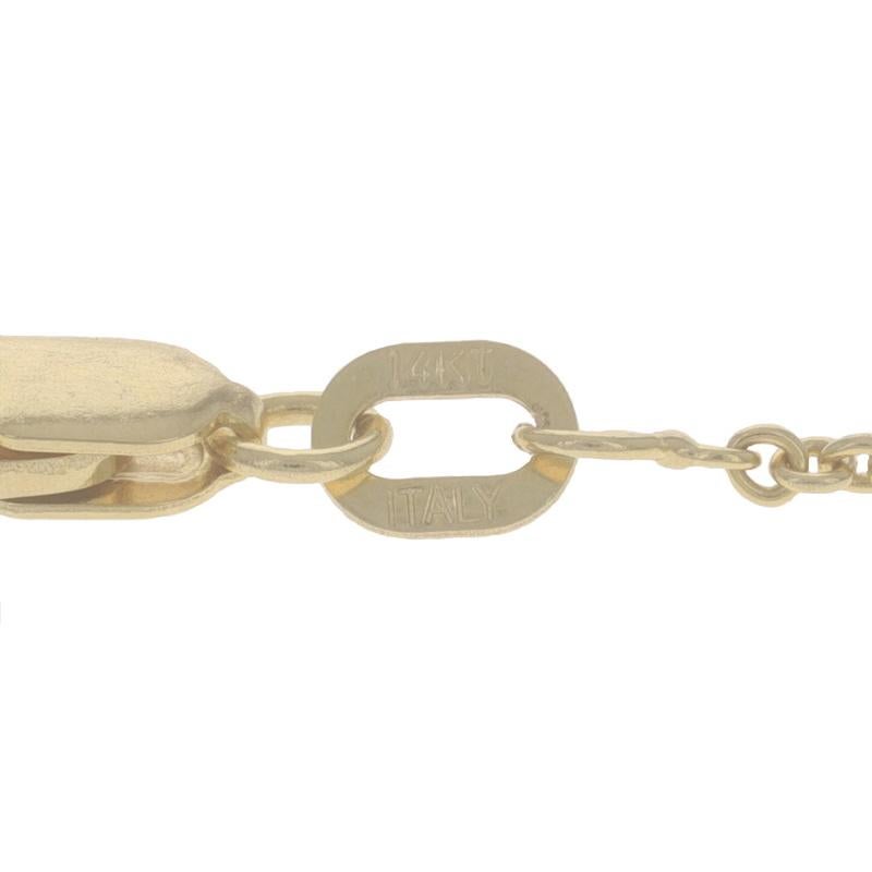 Collier en or jaune avec pendentif en quartz rutilé et amazonite 16 1/2