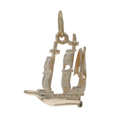 Gelbgold Segelschiff Charme - 14k Ozean Reisen