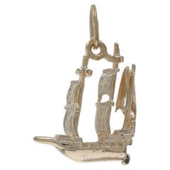 Gelbgold Segelschiff Charme - 14k Ozean Reisen