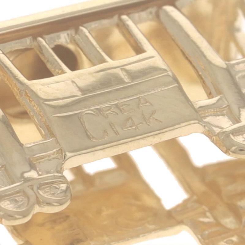 Yellow Gold San Francisco Cable Car Charm - 14k California Travel For Sale 1