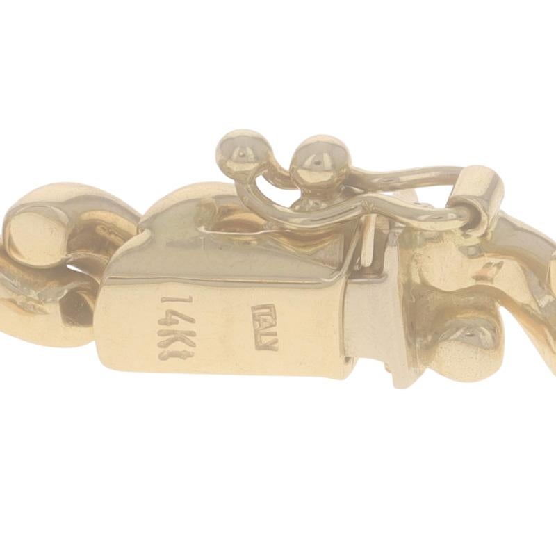 Bracelet de chaîne San Marco en or jaune 6 3/4