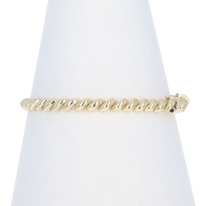 Bracelet en or jaune avec chaîne San Marco 7