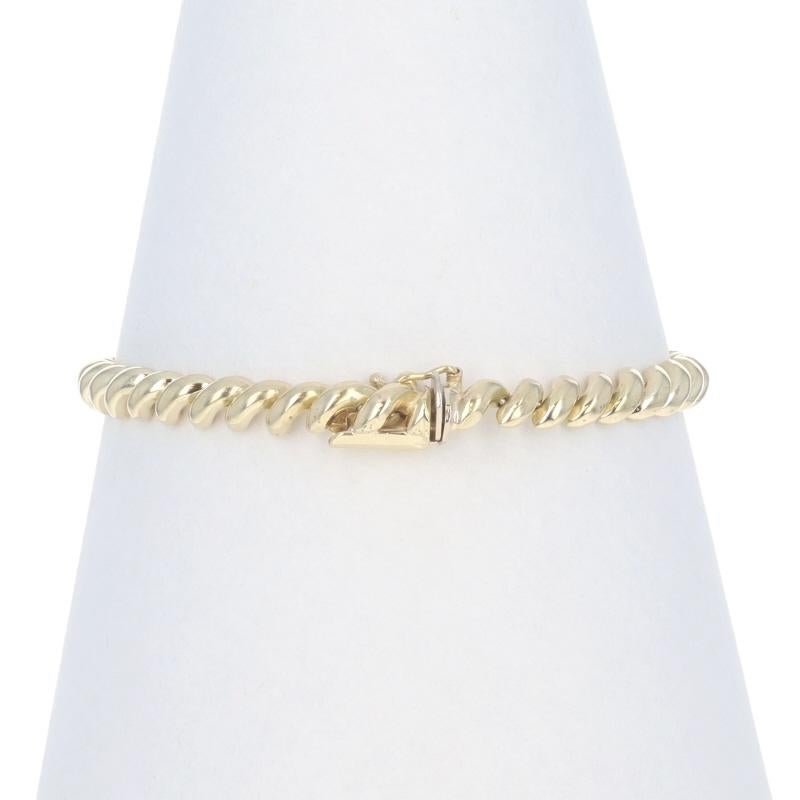 Bracelet en or jaune avec chaîne San Marco 7