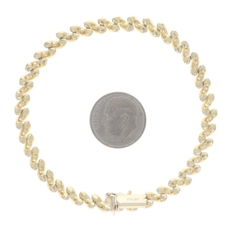 Bracelet en or jaune avec chaîne San Marco 7