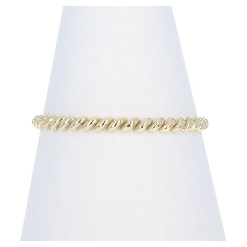 Bracciale a catena in oro giallo San Marco 7" 14k