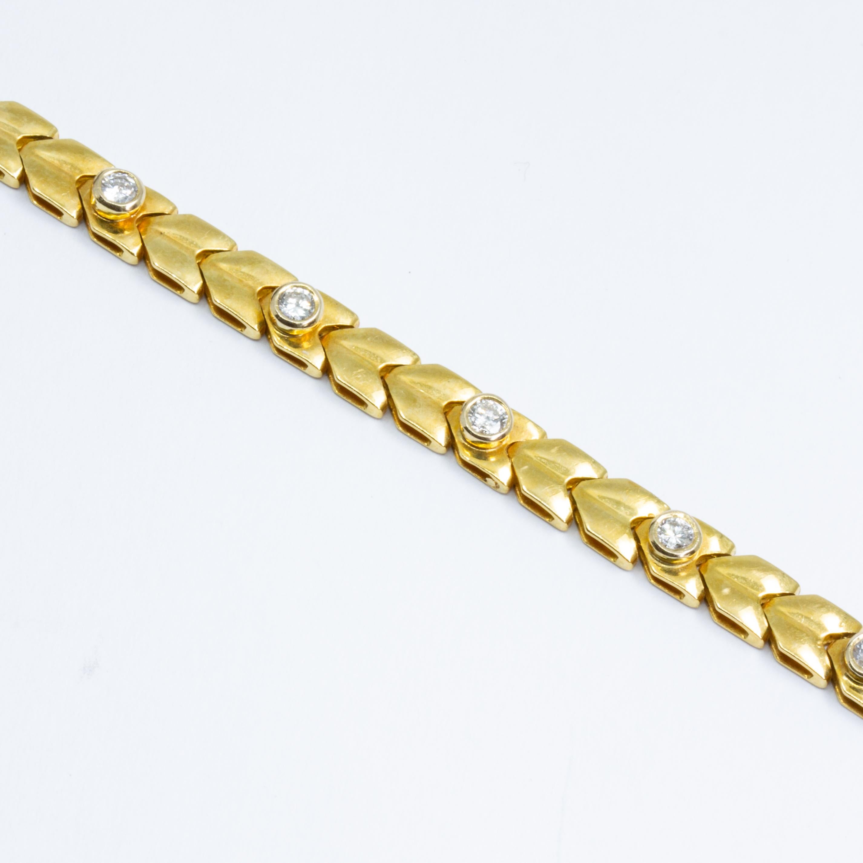 Women's Yellow Gold, Sapphire and Diamond Necklace