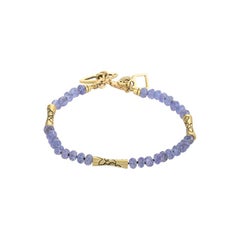 Yellow Gold Sapphire Beaded Bracelet