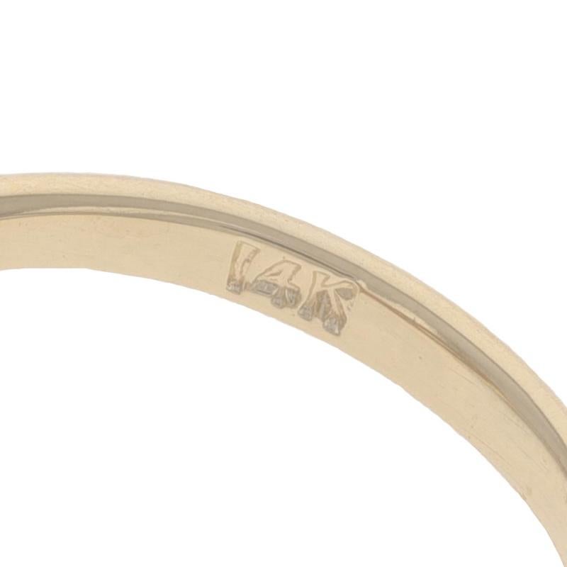 Anello a grappolo con zaffiro e diamante in oro giallo - 14k Round 0.12ctw in vendita 2
