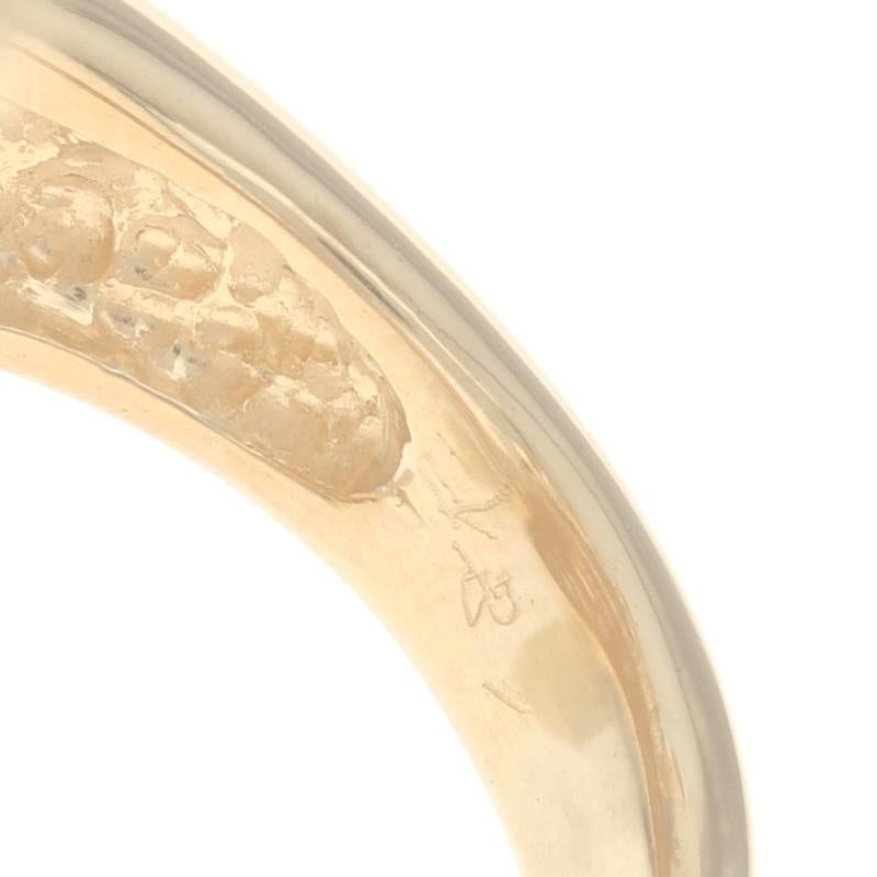 Yellow Gold Sapphire & Diamond Crown Skull & Bones Men Ring 18k 1.69ctw Bling 9 For Sale 1