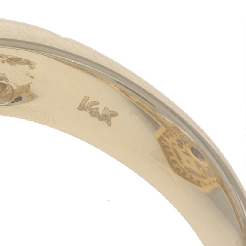 Bague en or jaune saphir diamant halo - 14k Oval 1.14ctw Milgrain en vente 2